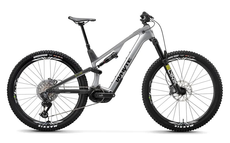 Whyte E Lyte 150 RSX Carbon Electric Full Sus Bike 2024 Silver
